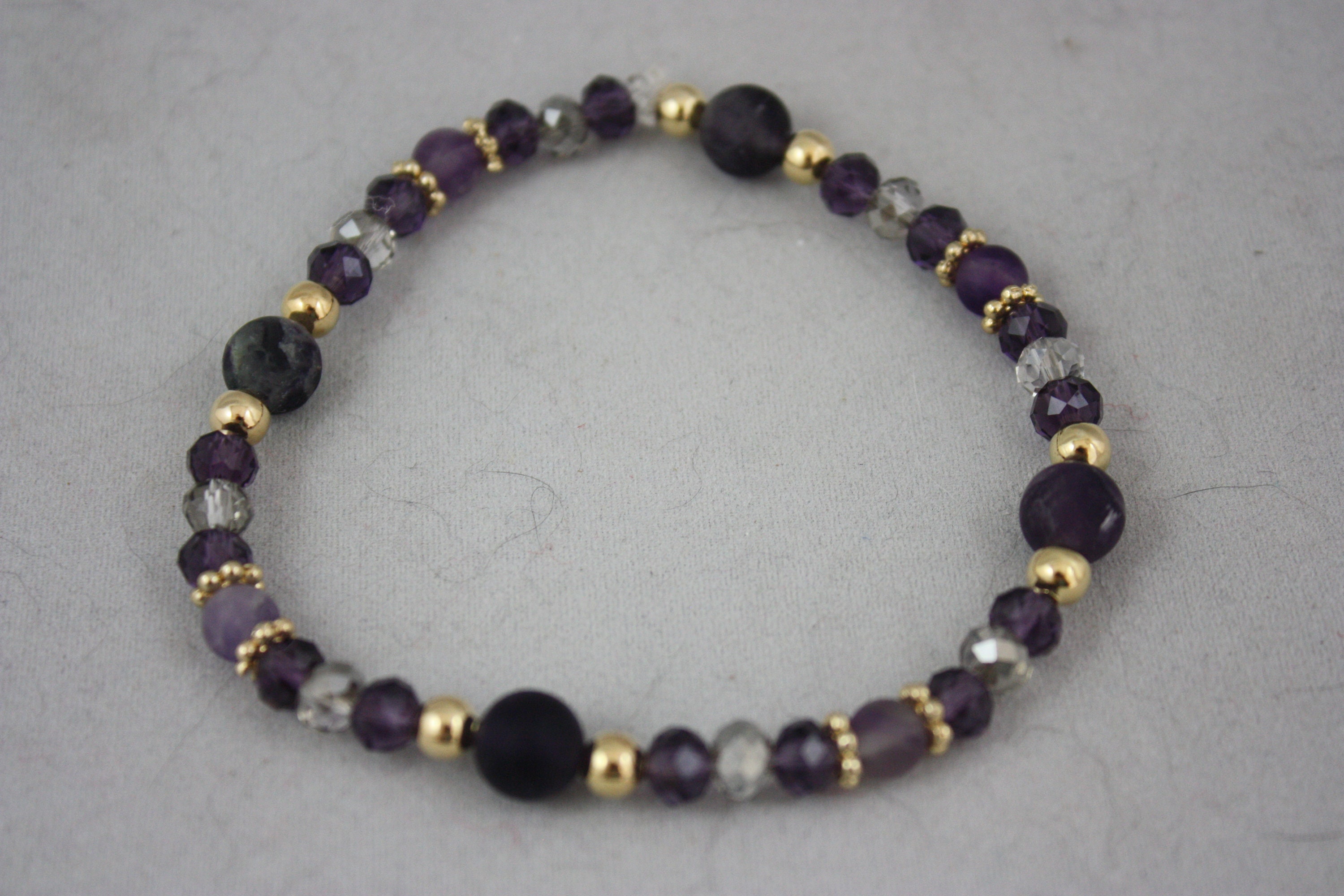 bracelets, stretch bracelets, stone bracelets, crystal bracelets, purple bracelets,