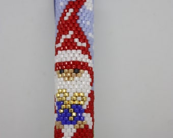 pens, bead covered pens, beaded pens, gnomes,