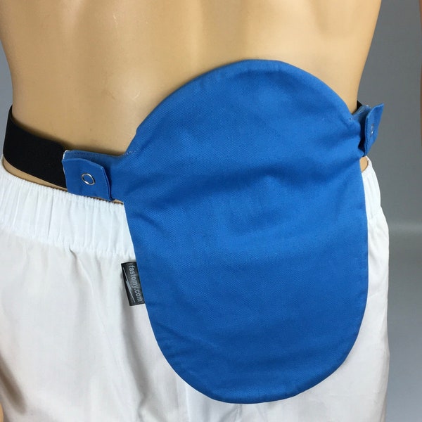 Light Blue Ostomy Colostomy Urostomy Fastomy Brand Pouch Bag Cover - Snaps On- For Use With ConvaTec & Hollister Pouches