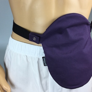 Housse de sac de poche de stomie pour stomie violette - Pour Convatec & Hollister Snaps sur ceinture