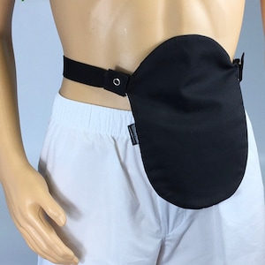 Grande pochette noire pour stomie colostomie urostomie Fastomy - Pour Convatec et Hollister - S'enclenche