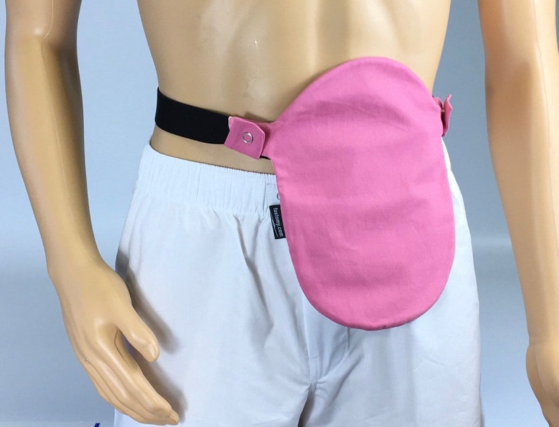 Pink Ostomy Colostomy Urostomy Fastomy Brand Pouch Bag Cover Snaps On