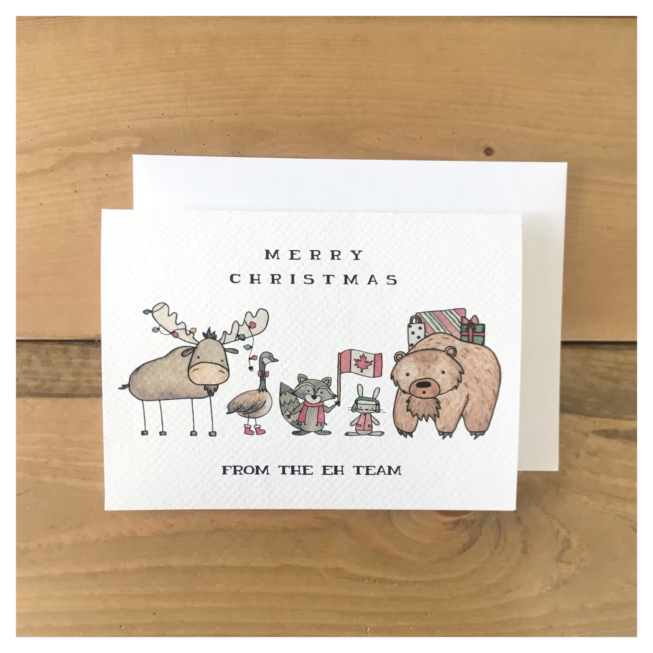 Eh Team Christmas Card // canada card, canadian, greeting card, made in