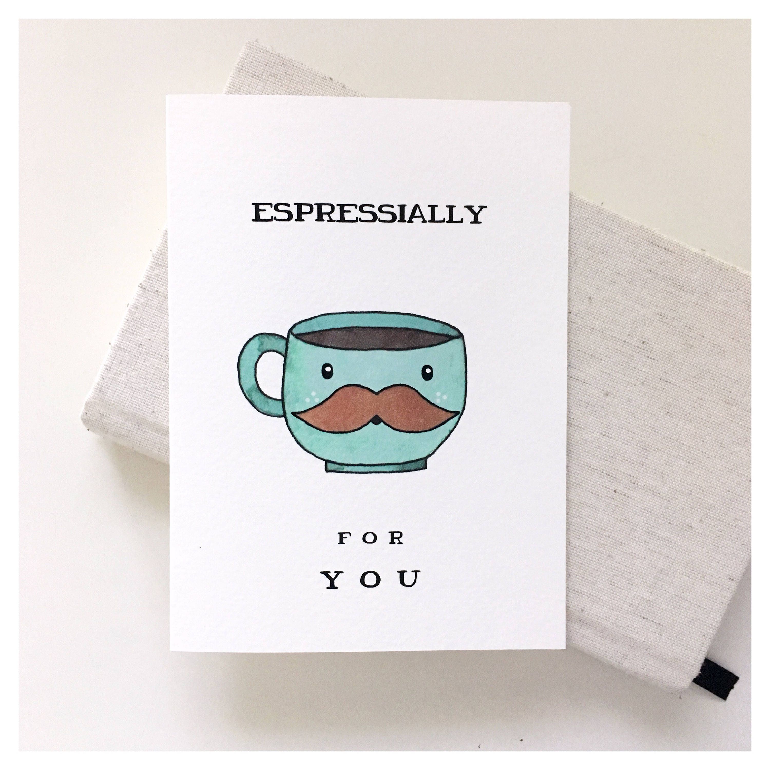 Espressially For You // coffee card coffee lover espresso Etsy