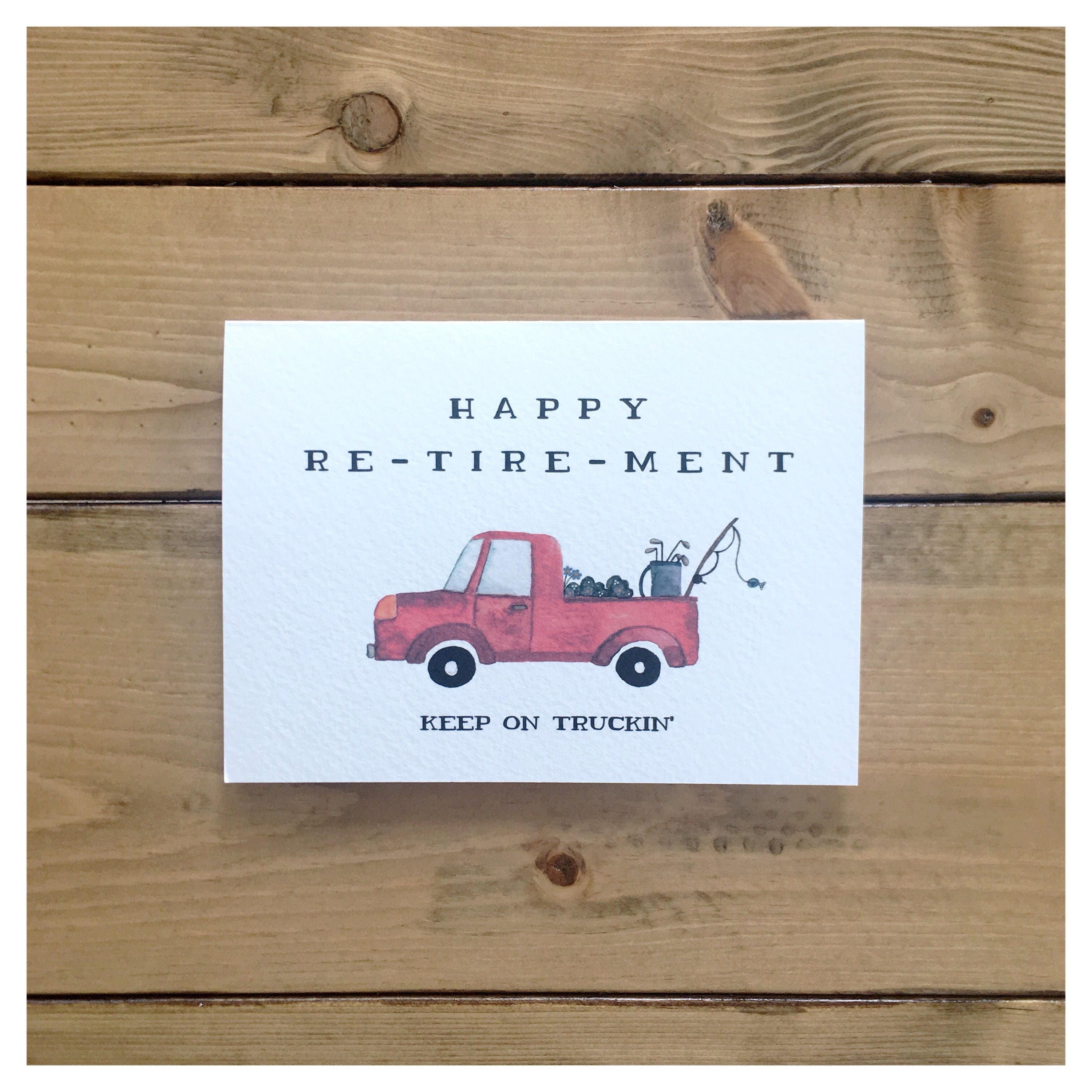 Re-tire-ment Card // funny retirement card, happy retirement ...