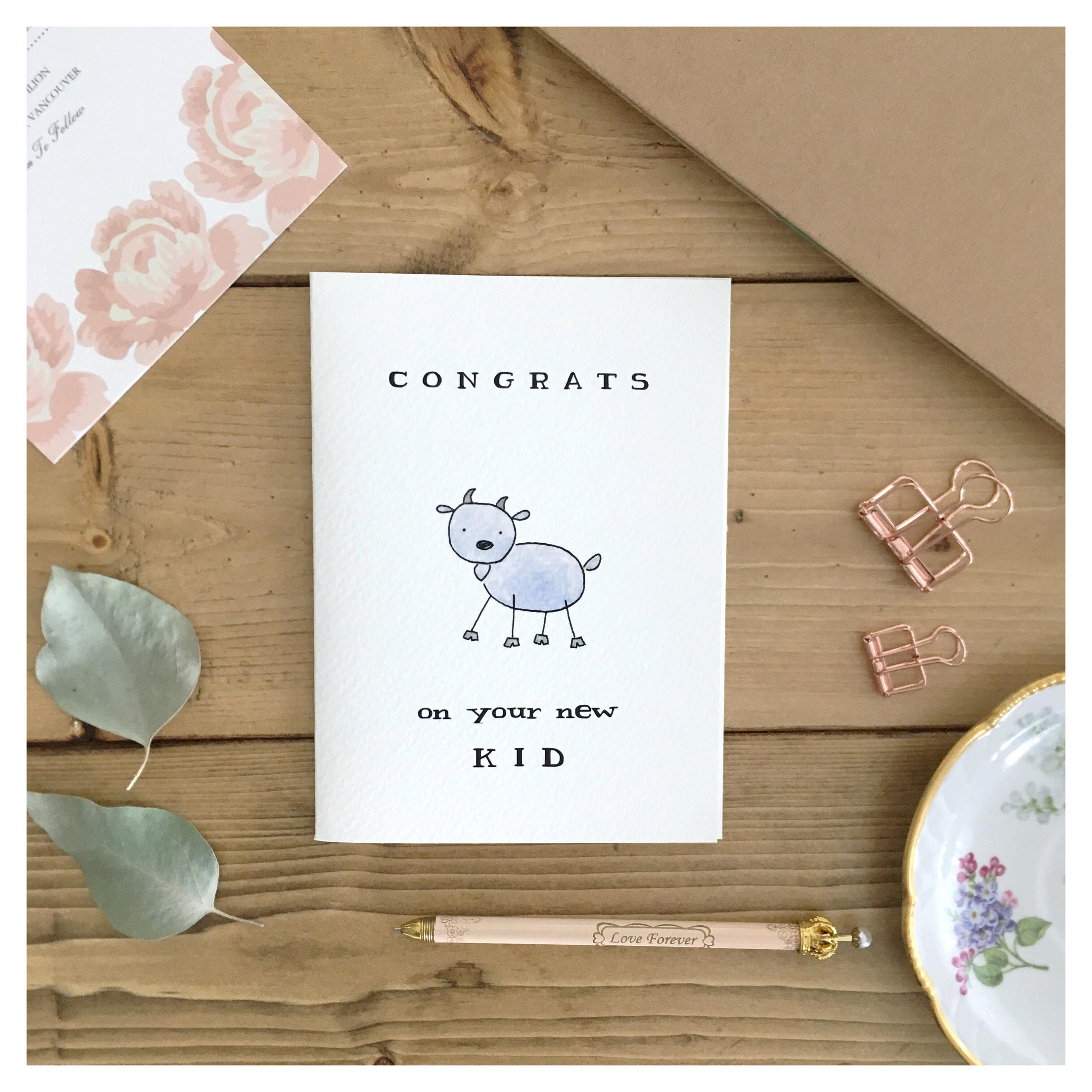 KID CARD Funny Baby Card Baby Card Baby Shower Card Newborn Card 