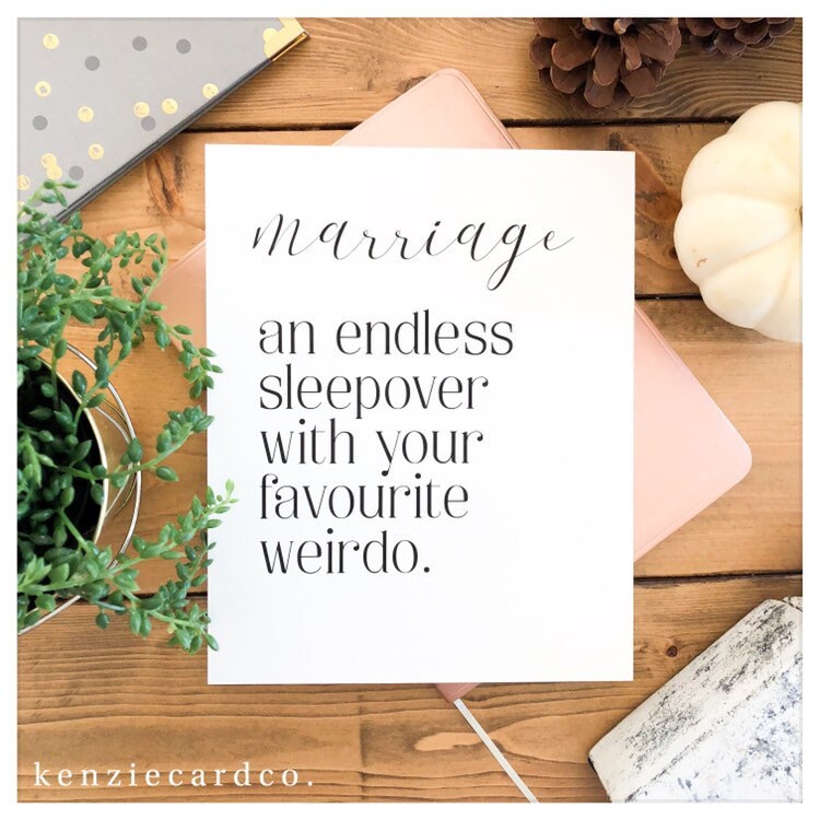 Marriage Definition Wall Print // funny decor, wedding