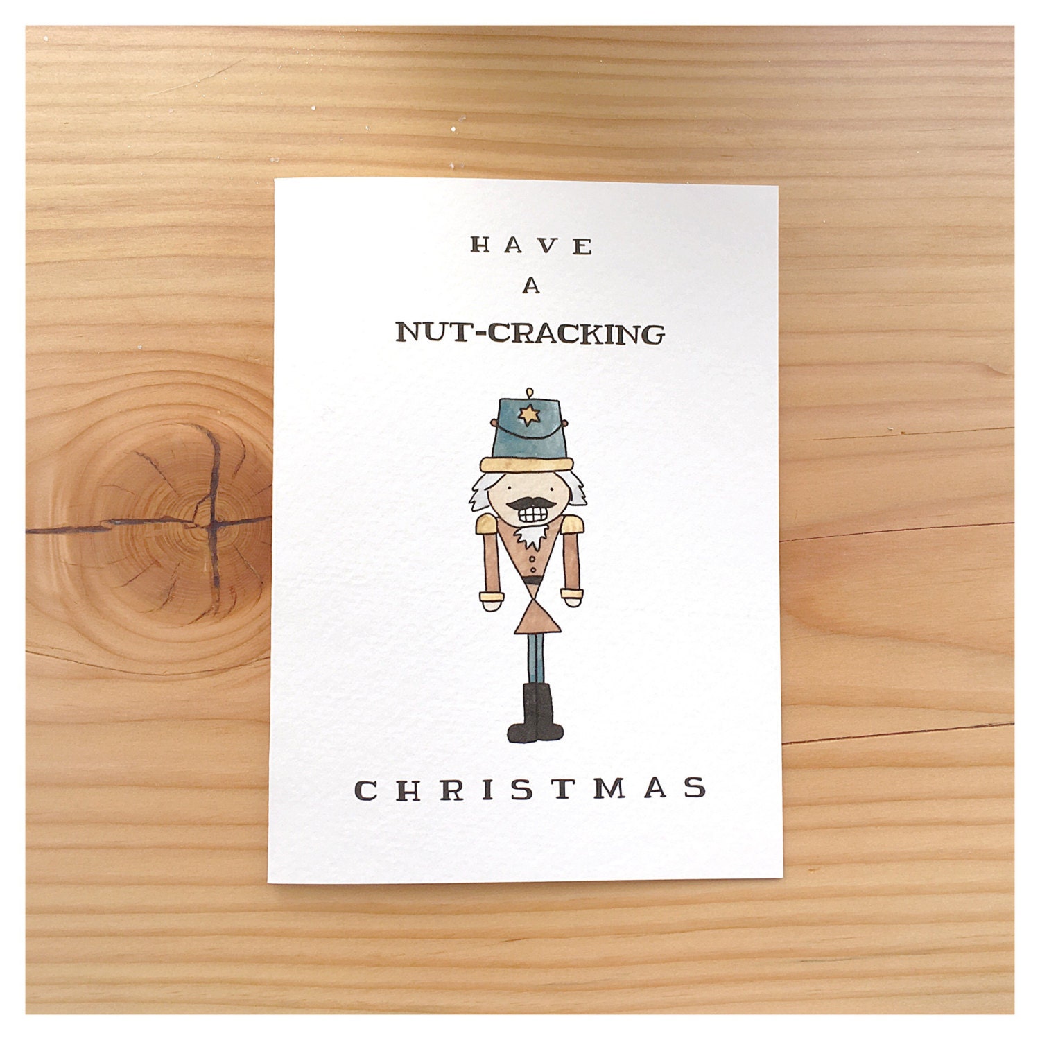 NUTCRACKER // nutcracker card, Christmas card, funny Christmas card
