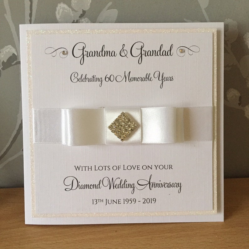 60th Wedding Anniversary Card