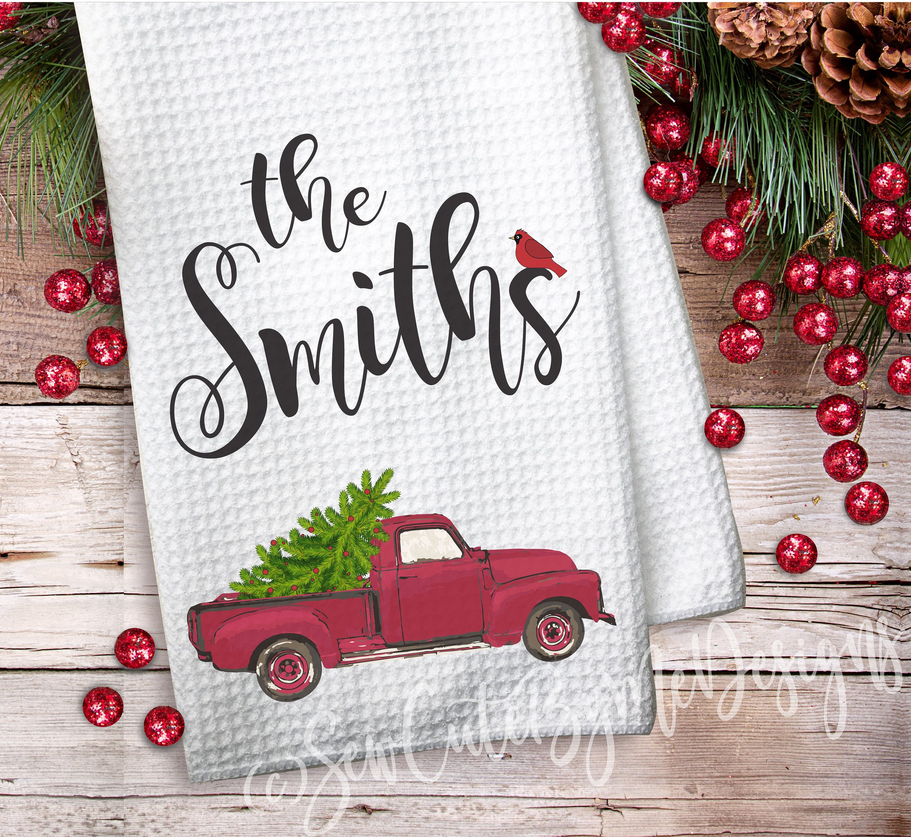 Personalized christmas dish towels Clearance