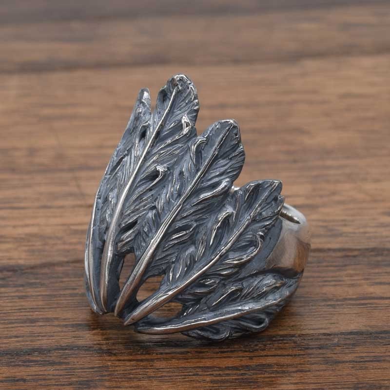 War Bonnet Ring,delicate Hand Carving,openwork,925,solid Sterling ...