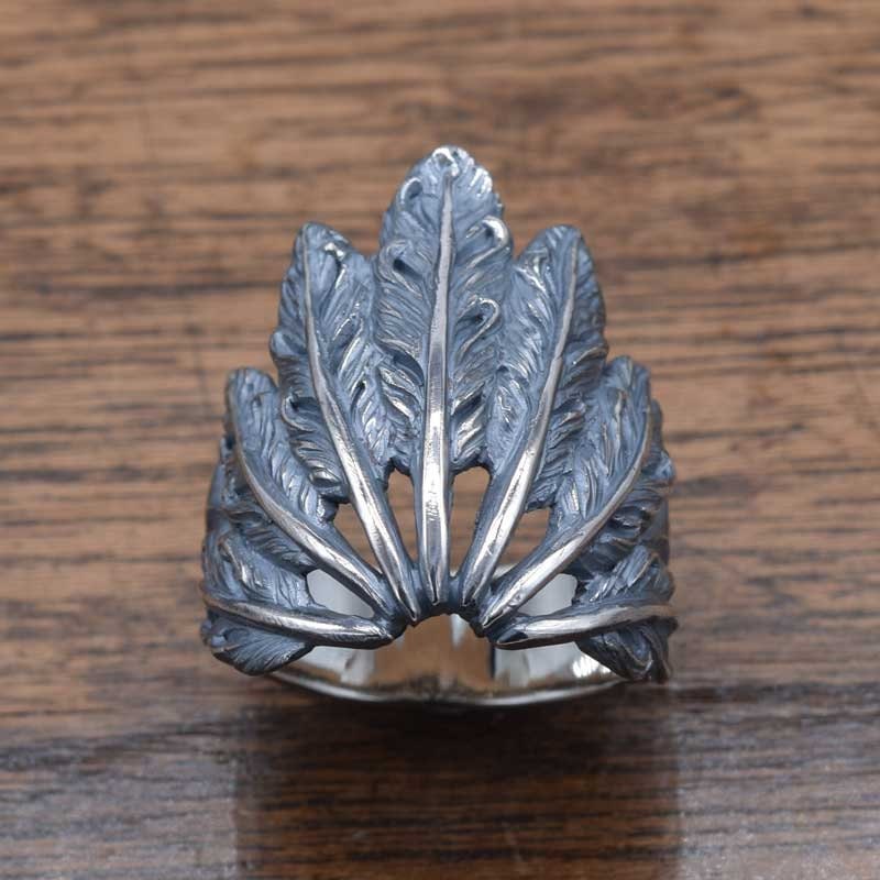 War Bonnet Ring,delicate Hand Carving,openwork,925,solid Sterling ...