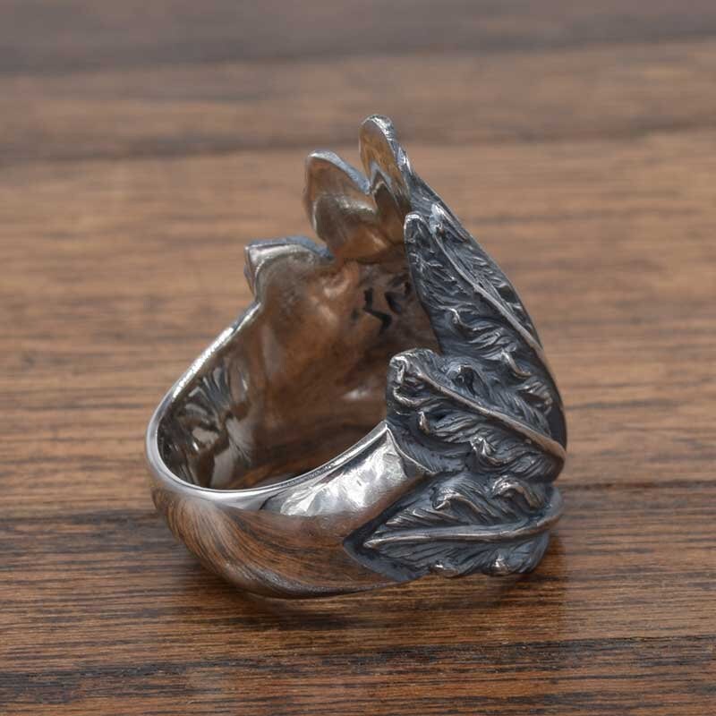 War Bonnet Ring,delicate Hand Carving,openwork,925,solid Sterling ...