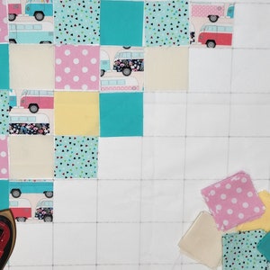 6 EasyPiecing Grid Panels: 6-Panel Pack Fusible Quilting Interfacing