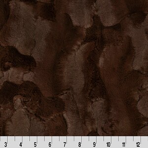 Luxe Cuddle® Hide Chocolate / 58&quot; Wide Half or Continuous Yard Cuts fabric by the yard Chocolate ultra soft Shannon Fabrics