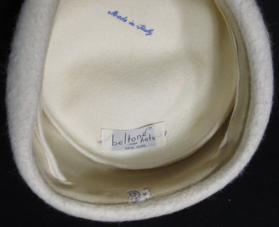 Vintage hat by Beltone  New York Made in Italy wi… - image 8