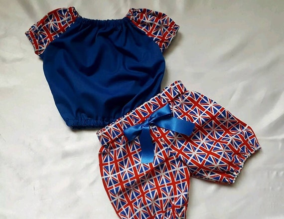 baby girl top and bloomer set