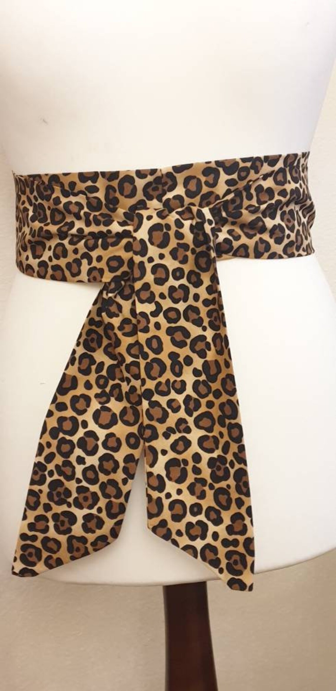 Women's Leopard Cheetah Print Sash Party Sashes Belt Etsy