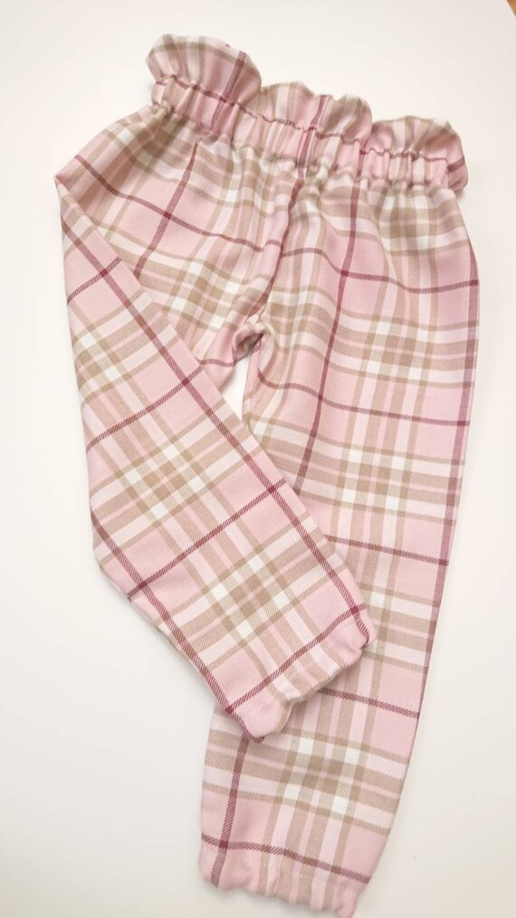 tartan baby trousers