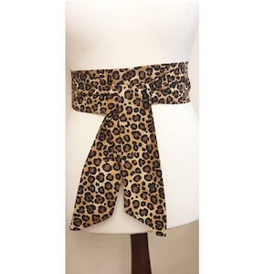 Women&#39;s Leopard cheetah Print Sash, Party Sashes, Belt, Wedding Accessories