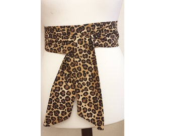 Women&#39;s Leopard cheetah Print Sash, Party Sashes, Belt, Wedding Accessories