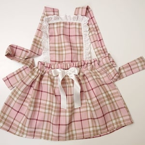 Baby&#39;s  girl&#39;s Pinafore Dress Skirt  Cute Baby Set Tartan Print Baby Girls Clothes NEW