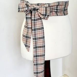 Ceinture femme beige tartan, ceintures tartan check, ceinture, accessoires de mariage