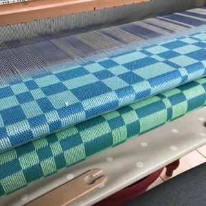 Handwoven Double Weave Blanket/throw Baby blanket/lap blanket 100% soft cotton. Ready to ship. image 2