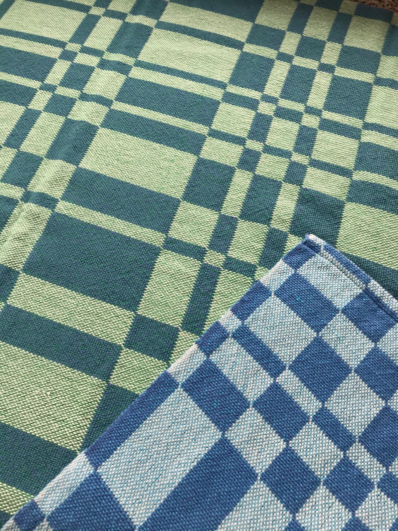 Handwoven Double Weave Blanket/throw Baby Blanket/lap Blanket Etsy