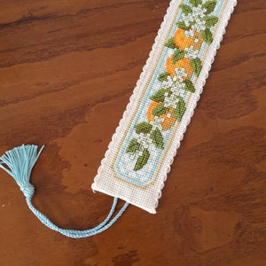 Handmade embroidered bookmark