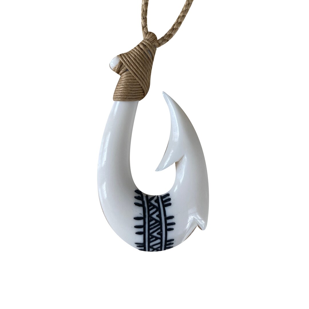 Madeinsea© - Fish Hook Necklace Bone