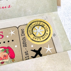 Lapland Reveal, Boarding Pass From Father Christmas, Ticket To See Santa, Customise Santa Visit Pack image 4