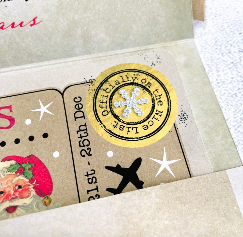 Lapland Reveal, Boarding Pass From Father Christmas, Ticket To See Santa, Customise Santa Visit Pack image 4