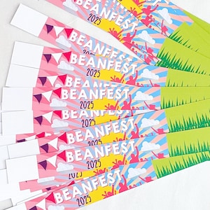 Personalised Festival Party Wristbands, Birthday Fest Bands For Hen or Stag Do