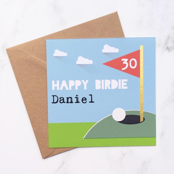 Carte Danniversaire De Golf Carte Pour Lamoureux De Golf Etsy France
