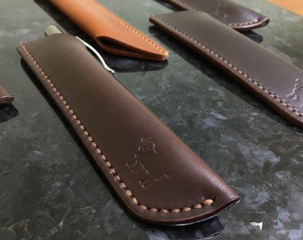 Pen Case, Pen Sleeve, Pen keeper, Leather Pen Case, Leather Pen Sleeve, Pen Holder, Single Pen Holder, Handmade Leather Pen Holder