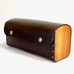 Leather Box, General Purpose Box, Leather Case, Wooden gusset Leather box, Leather and Wood Storage Box, Leather Storage Box, Cosmetic Bags