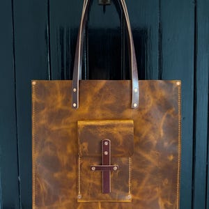 Leather Tote Bag, Shoulder Bag, Tote Bag, Leather Tote, Tote, Handemade Tote Bag