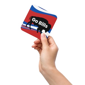 Vamos Bills ~ Mafia de los Buffalo Bills ~ me encantan esos posavasos con respaldo de corcho de los Bills