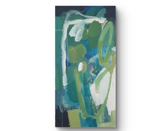 Botanic, abstract, Acrylic on canvas, 80 x 40 cm