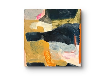 abstract acrylic painting on canvas, 60 x 60 cm