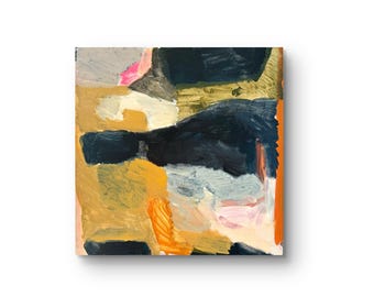 abstract acrylic painting on canvas, 60 x 60 cm