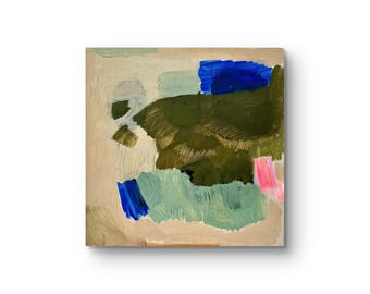 sanftes Grün, abstrakt, Acryl auf Leinwand, 40 x 40 cm