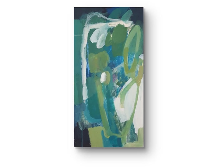 Botanic, abstrakt, Acryl auf Leinwand, 80 x 40 cm