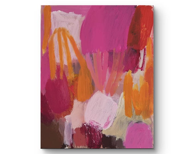 Pink Dream, abstrakt, Acryl auf Leinwand, 30 x 24 cm