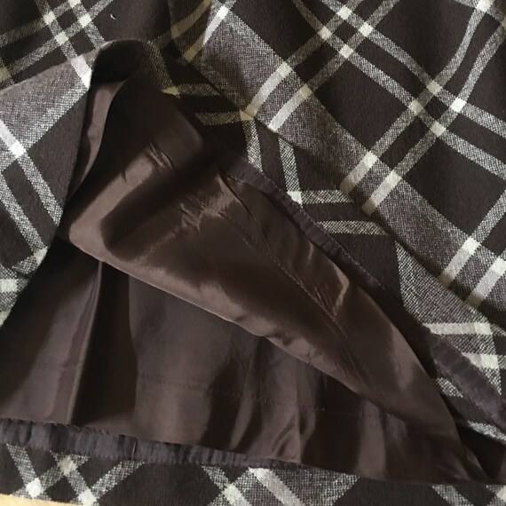 Vintage Liz Clairborn Argyle Wool Skirt - image 5