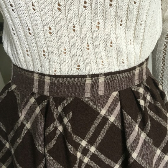 Vintage Liz Clairborn Argyle Wool Skirt - image 3