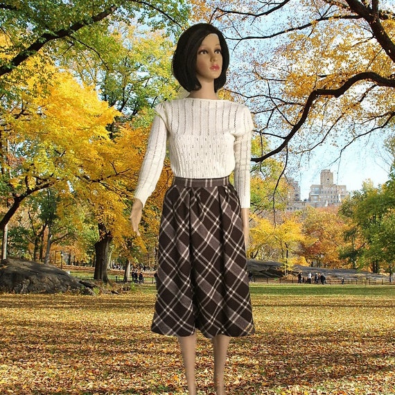 Vintage Liz Clairborn Argyle Wool Skirt - image 1