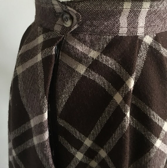 Vintage Liz Clairborn Argyle Wool Skirt - image 6