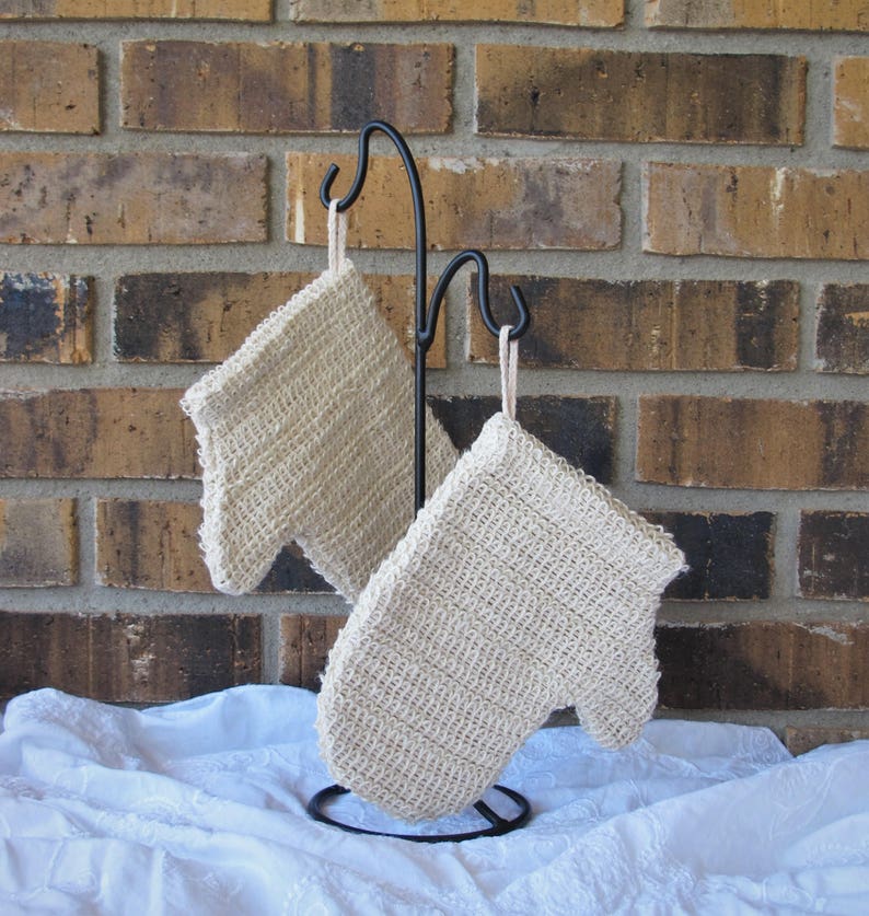 Sisal Woven Cloth Bath Mitt Scrubbie Natural Fiber Washcloth Etsy